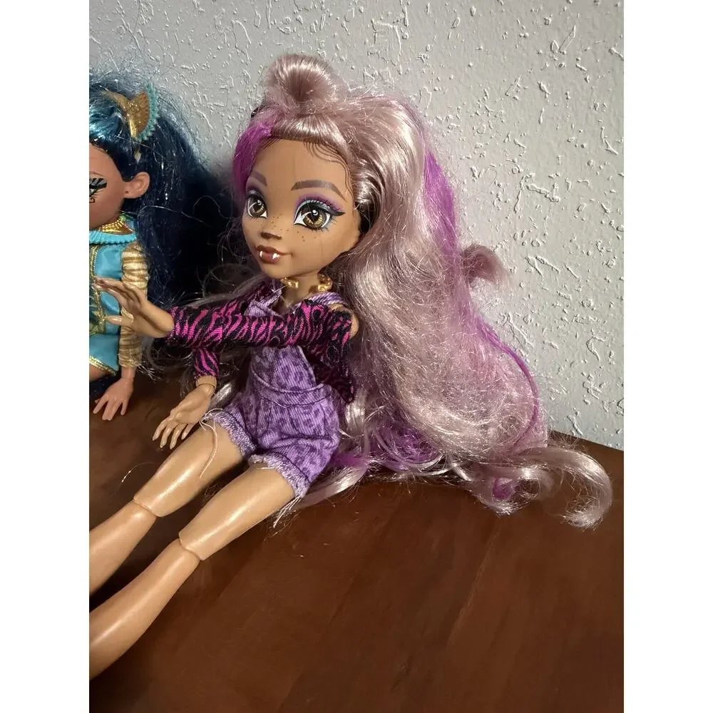 Lot of 2 Monster High Dolls 2021 Mattel Cleo De Nile Clawdeen Wolf With Outfit